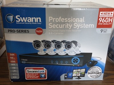 Swann, Security System, 8 camera, +200ft Cable , Night vision, 1TB storage, NIB