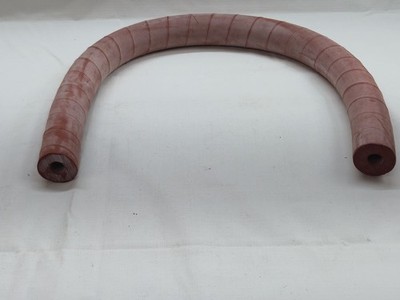 2-foot length of 1/2'' ID x 1/4'' x 3/8''  Wall Red Wrapped Pure Gum Tubing