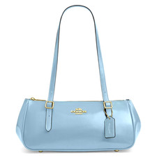 COACH Asher Schultertasche CBJ05 IMPOW Powder Blue Signature Leder Japan