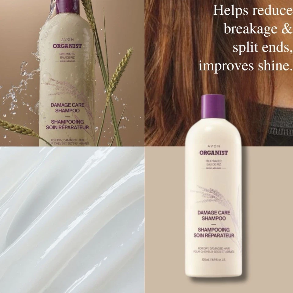 🎍 Avon Organist Rice Water Hair Repair Trio – Shampoo + Treatment + Hair... - Image 3 of 4