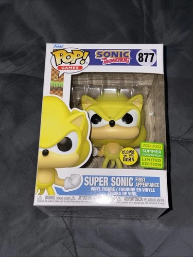 Funko Pop! Vinyl: Sonic the Hedgehog Super Sonic #877, First Appearance GITD