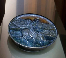 Bergamot Brass Works 1977 Chief Joseph Belt Buckle Siskiyou Arroyo Grande Pass