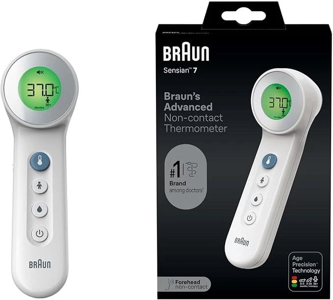 Braun Sensian 7 Forehead Thermometer Thermoscan - Age Precision BNT400B
Opens in a new window or tab