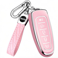 Ford Key Fob Cover with Keychain for Explorer, Edge, Flex, Focus, Taurus