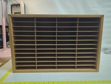 Napa Valley Wooden 48 Cassette Tape Storage Holder Shelf Rack Vintage