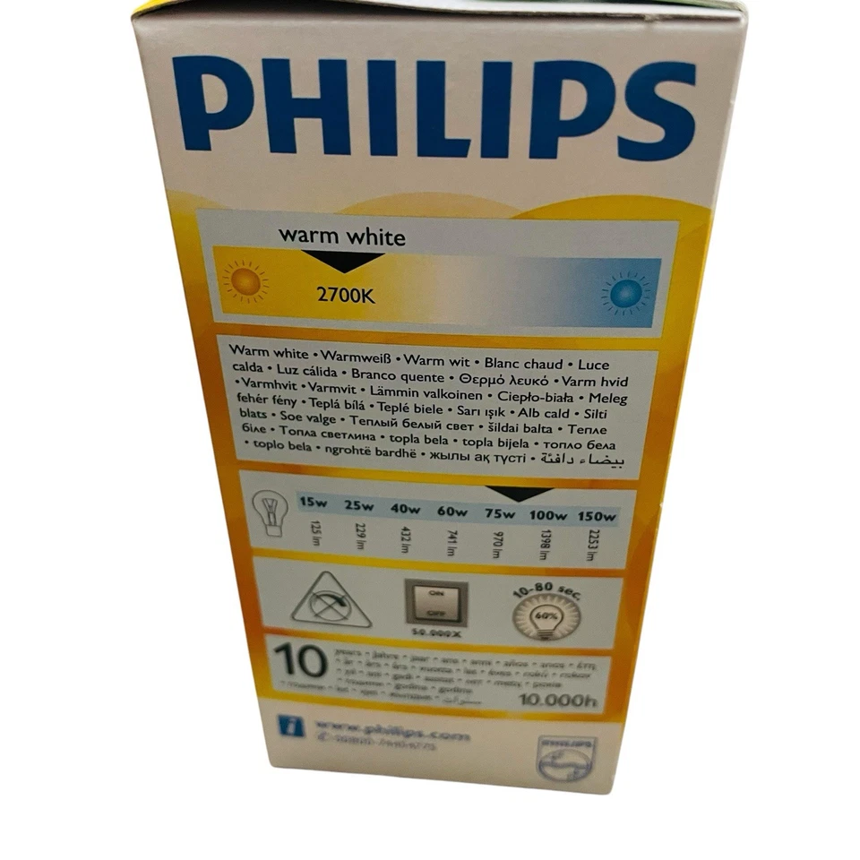 3x Philips Softone 30W Energy Saver Bulb E27 Warm White Light Bulb EQV To 86W A+ - Image 4 of 4