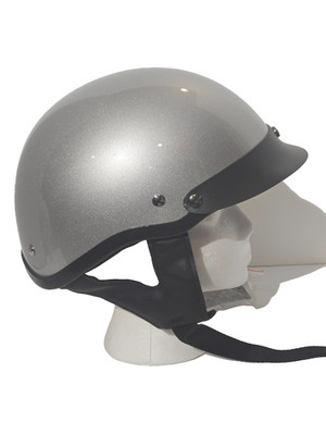 HCI 100 Deep Silver DOT 1/2 Helmet Size XL New