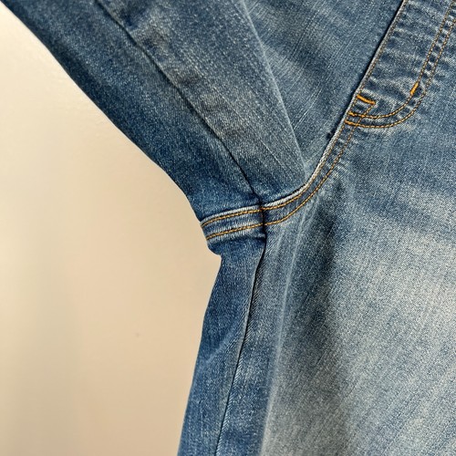 Pantalones de mezclilla Spanx de pierna recta talla mediana vintage azul índigo elásticos - Imagen 5 de 9