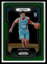 2023-24 Panini Prizm #159 James Nnaji Prizms Green