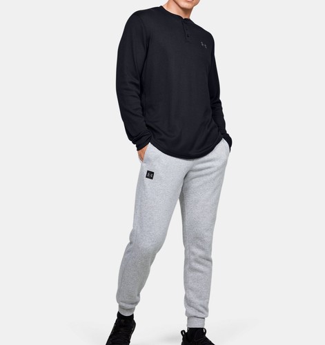 UA Waffle Henley Long Sleeve Shirt Size 