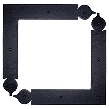 2 Pack 12.5" Decorative L Corner Bracket, Rustic Right Angle Bracket Iron Brace