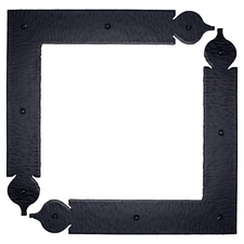 2 Pack 12.5" Decorative L Corner Bracket, Rustic Right Angle Bracket Iron Brace