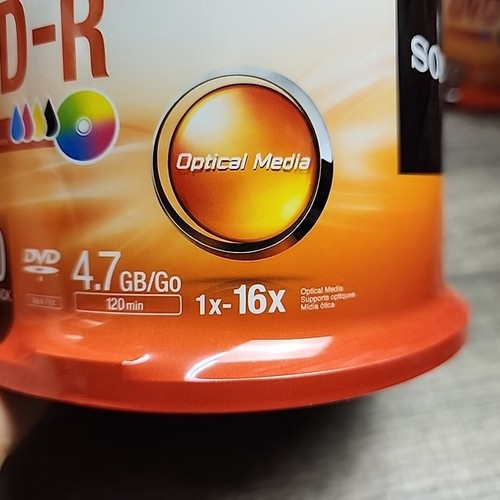 22 - SONY DVD-R 4.7GB 120 MIN 16X DVD-R BLANK MEDIA DISC 50 PACK SEALED - Picture 5 of 6