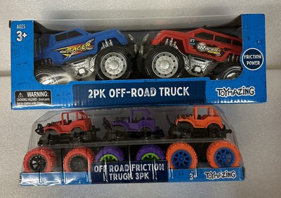 Toymazing 3 Pk & 2 Pk Off- Road Truck Friction Power  Racer Monster Trucks New