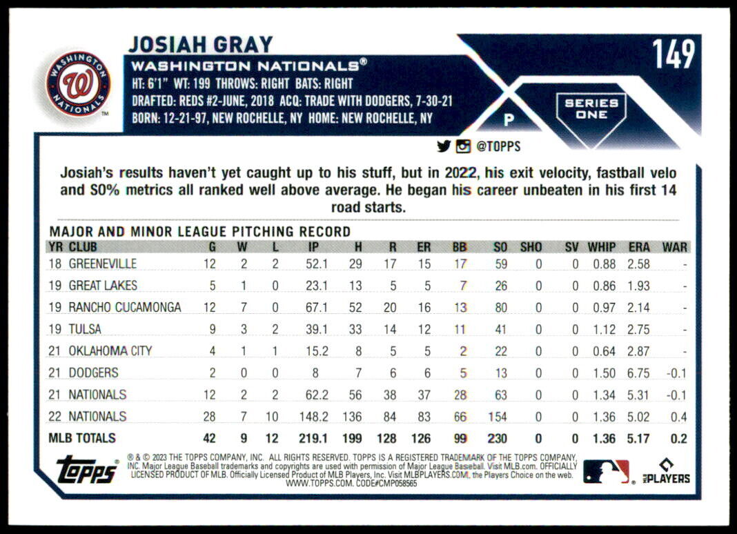 2023 Topps Baseball Cards Series 1 #1 - 165 You Pick Vets & Rookies - Picture 298 of 330
