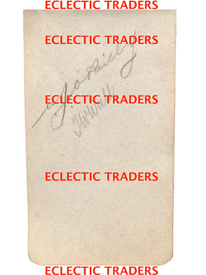 Bill O'Reilly & Tim Wall SIGNED Album Page. Bodyline Bradman Jardine Ashes