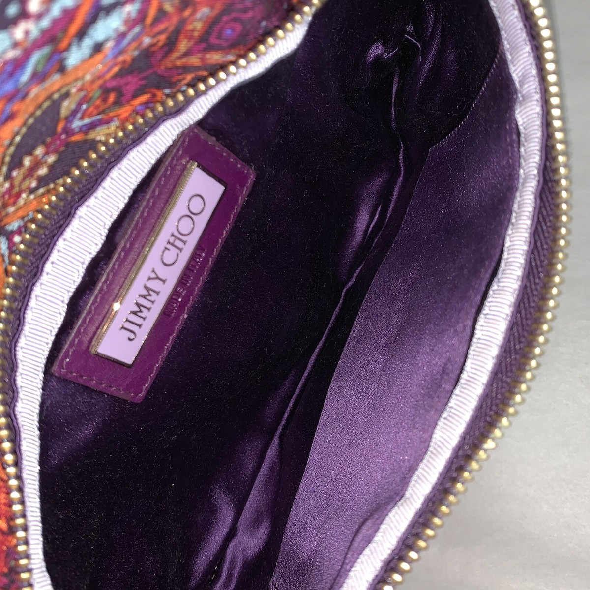 JIMMYCHOO バック　　ショルダー　クラッチ　パープル JIMMYCHOO バック ショルダー クラッチ パープル