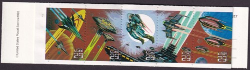 Scott #BK207 Space Fantasy Booklet of 20 stamps - MNH - Picture 2 of 3