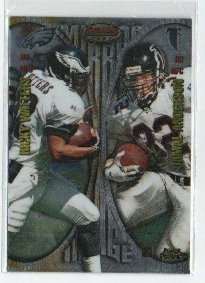 TERRELL DAVIS JAMAL ANDERSON 1997 Bowman's Best MIRROR IMAGES DENVER BRONCOS MI6