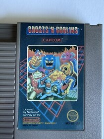 Ghosts&rsquo;n Goblins NES Box And Game No Manual