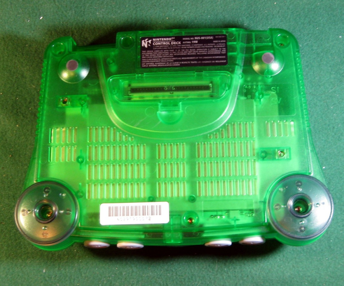 Nintendo 64 Funtastic Jungle Green Console Bundle with 3