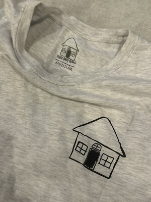 HOUSE PARTY DISTRO HPD size Medium Gray Grey Black House