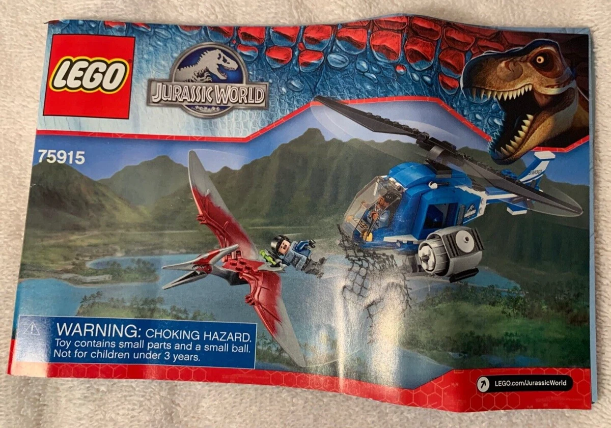 Forstyrre Præfiks Mockingbird LEGO Jurassic World: Pteranodon Capture (75915) complete set with  instructions 673419234405 | eBay