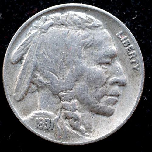 KAPPYSCOINS G6174  1931S FULL HORN EF XF EXTRA FINE BUFFALO NICKEL