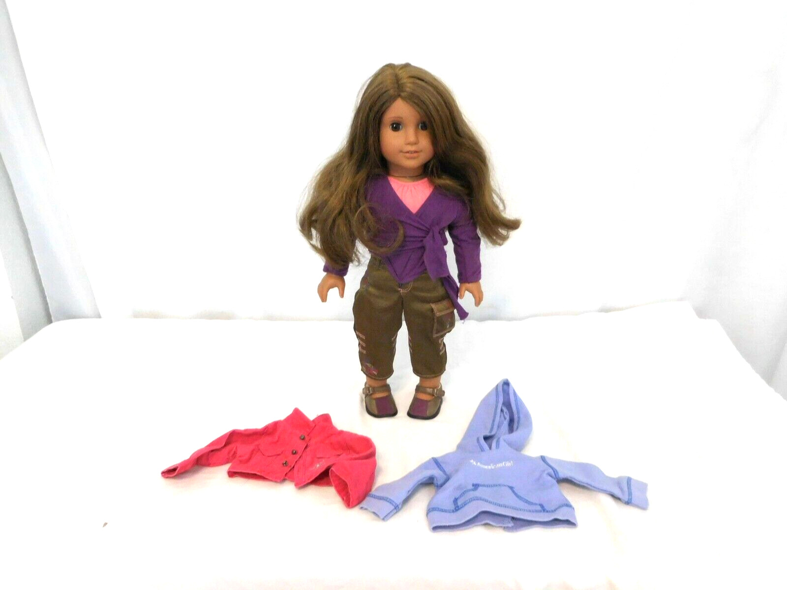 American Girl Doll Marisol Luna Girl of the Year Retired   AG Jacket   AG Logo