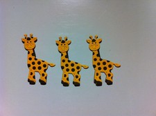 BABY GIRAFFE SET OF 3 DIE CUTS PUNCHES CARD DECORATIONS SCRAPBOOKING