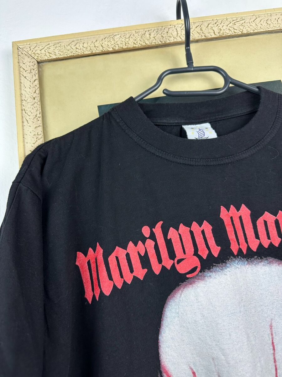 Vintage Marilyn Manson Shirt Band Tee Rare Face Over Print Vintage Marilyn Manson Shirt Band Tee Rare Face Over Print