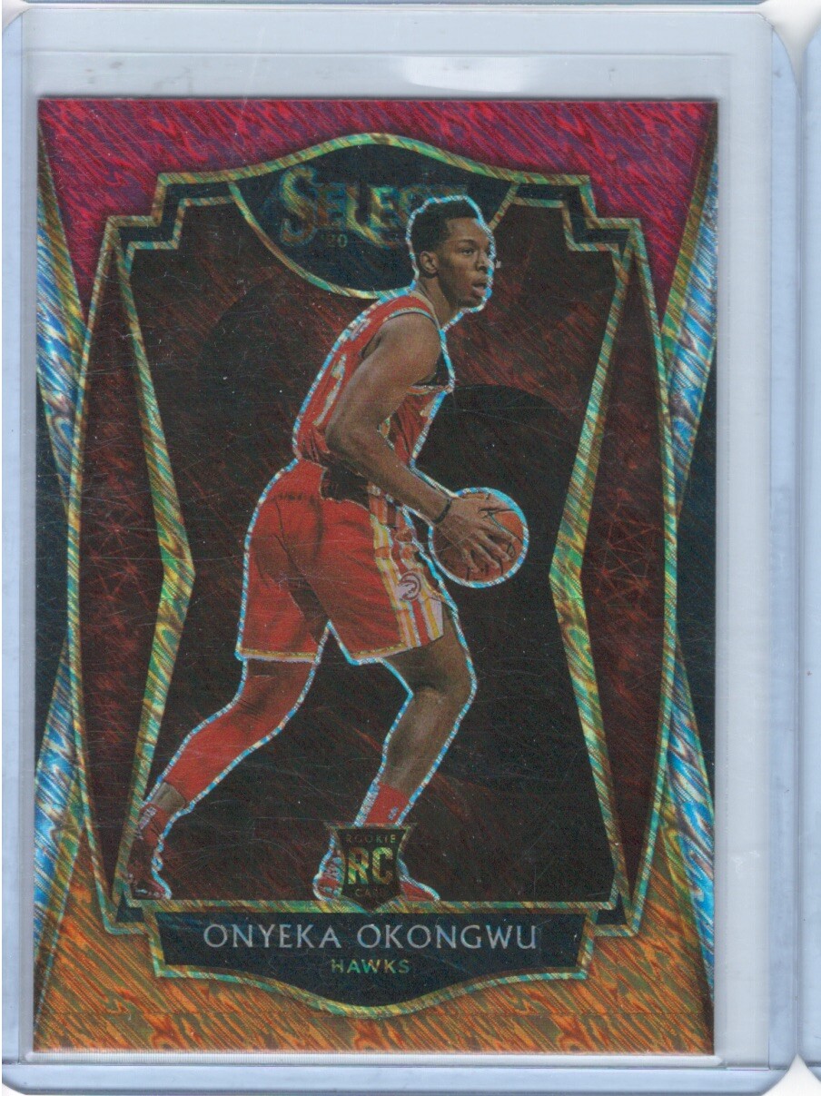 2020 Panini Select #186 Onyeka Okongwu Red White Orange Shimmer Mint
