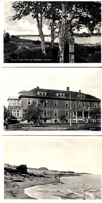 Prince Edward Island PEI - 5 Vintage postcards Real Photo RPPC Unused 1930-1940