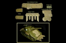 CTS WWII US Sherman Tank access. (set #2) resin toy soldiers Marx playset (BMC)