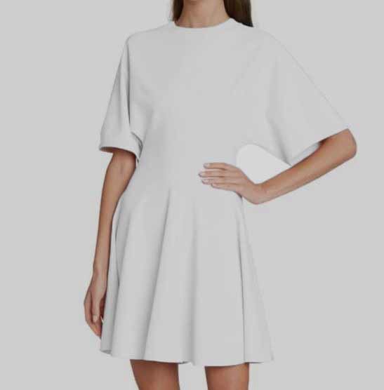 alaia white mini dress Alaa Asymmetric Mini Dress | White