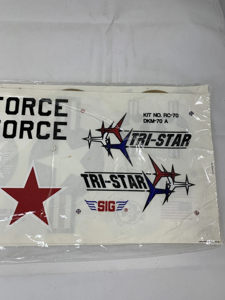 Vintage SIG RC Sticker Decal 3 Sheets Kit No. RC-70 DKM-70 Complete Graphics - Image 2 of 4