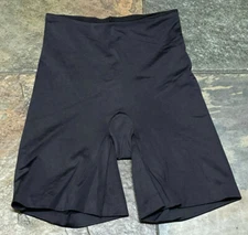 SPANX ASSETS Large Black Hi Waist Shaping Shorts Inseam 5.5"  #241