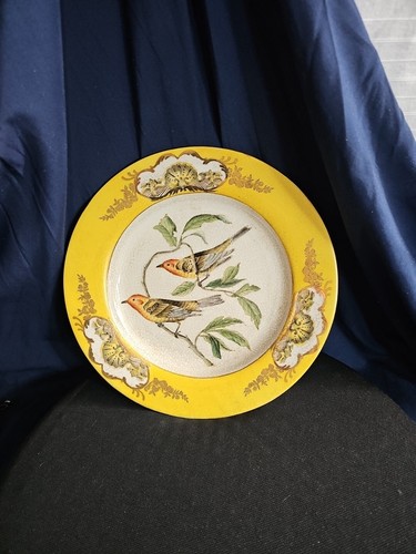 Vintage Hua Rong Tang Zhi Porcelain 10 1/4" Bird Plate Some Plates Very Rare! - Bild 1 von 5