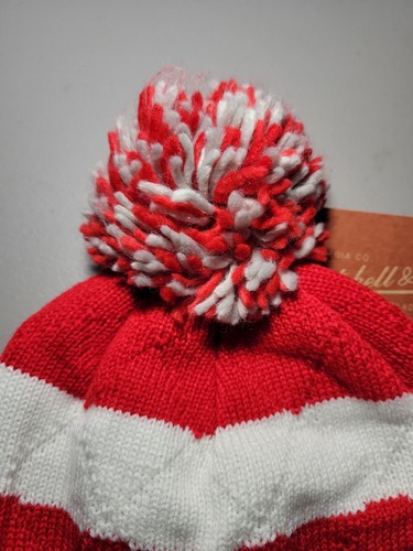 Mitchell & Ness NHL Hockey Detroit Red Wings Striped Sport Knit Hat OSFA - Picture 3 of 8