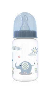 Baby Care Babyflasche Simple 125 ml Tiere Schutzdeckel Sauger Größe 0+ ab Geburt