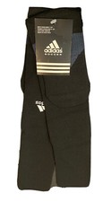 Adidas Soccer Socks OTC Men 5-8.5 Women 5-9.5 Black w/ White Logo NEW Football