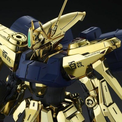 Science Fiction Models Kits Mg 1 100 Msr s Hyaku Shiki Kai Model Kit Z Gundam Msv Bandai Gold Coating