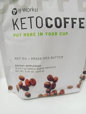 It Works! Keto Coffee - (Pack of 15) MCT oil. Grass-fed butter free shipping.