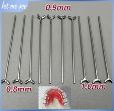 Y- Shape Orthodontic Retainer Dental Ball Clasps S.S(0.8mm,0.9mm,1.0mm) - 15 pcs