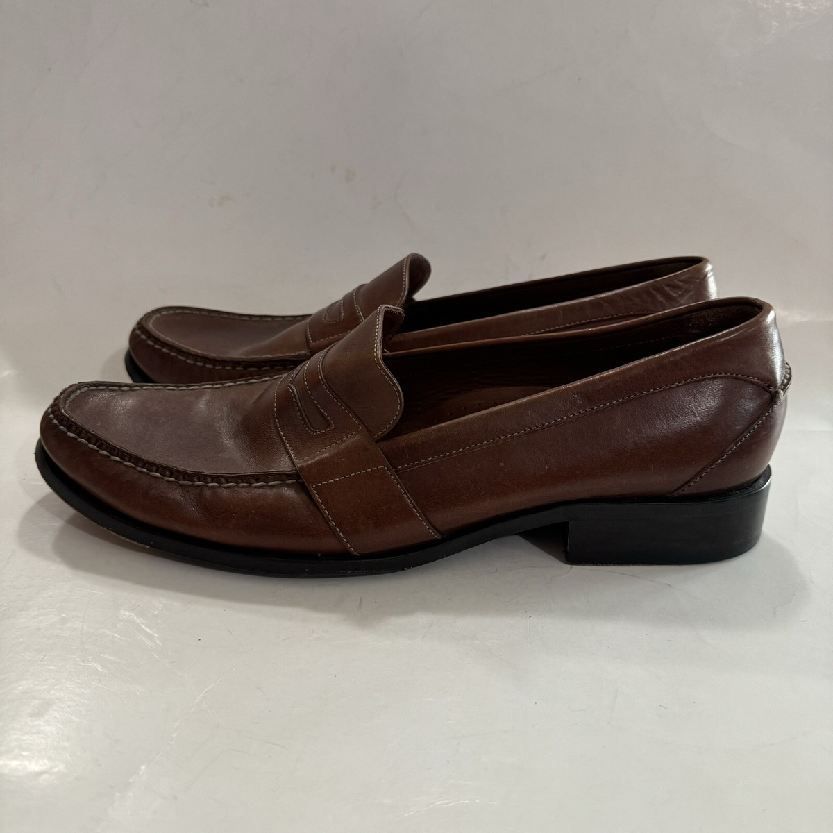 Cole HAAN Penny Loafers Brown Mens Size 12 M Guc | eBay display picture 2
