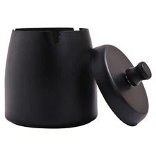	INONE Ashtrays with Lid for Cigarette Stainless Steel Windproof Ashtray	