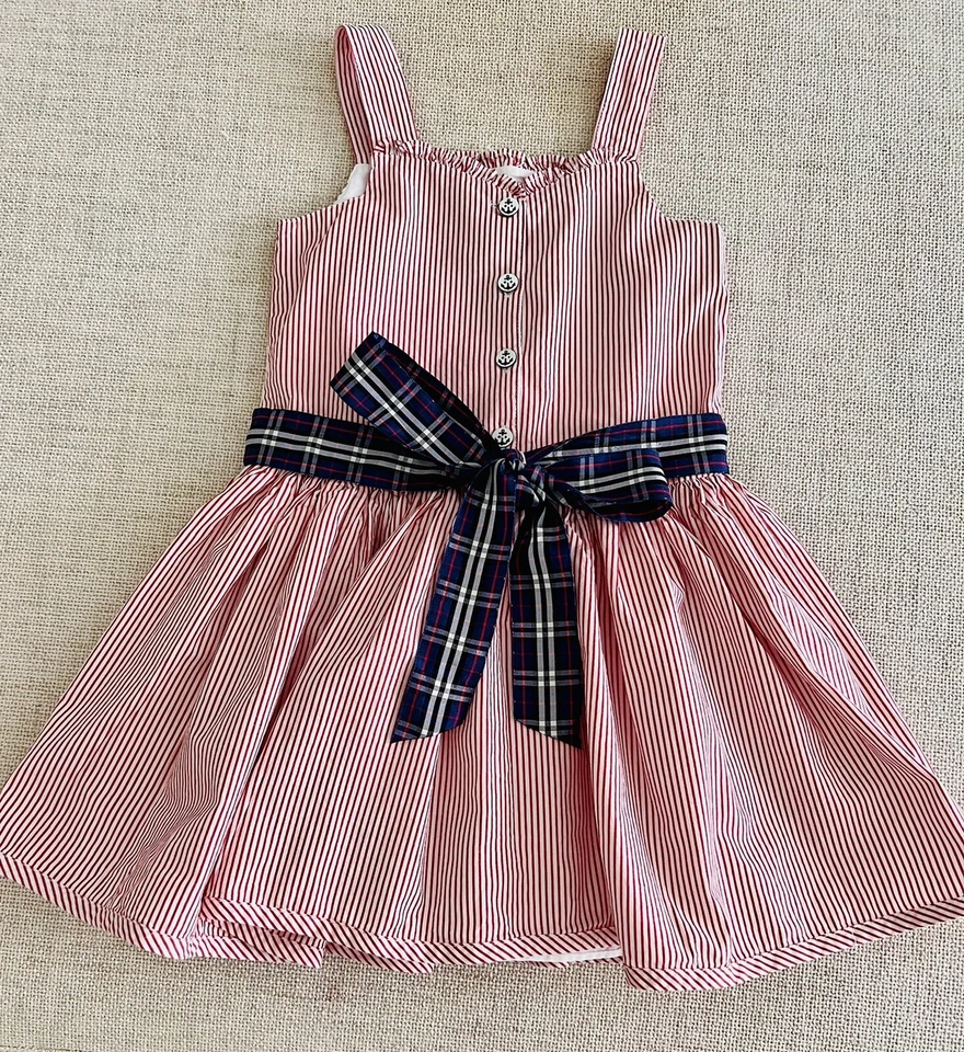 Pippa & Julie, Red/White Girl's Dress, size 5 - Image 3 of 4