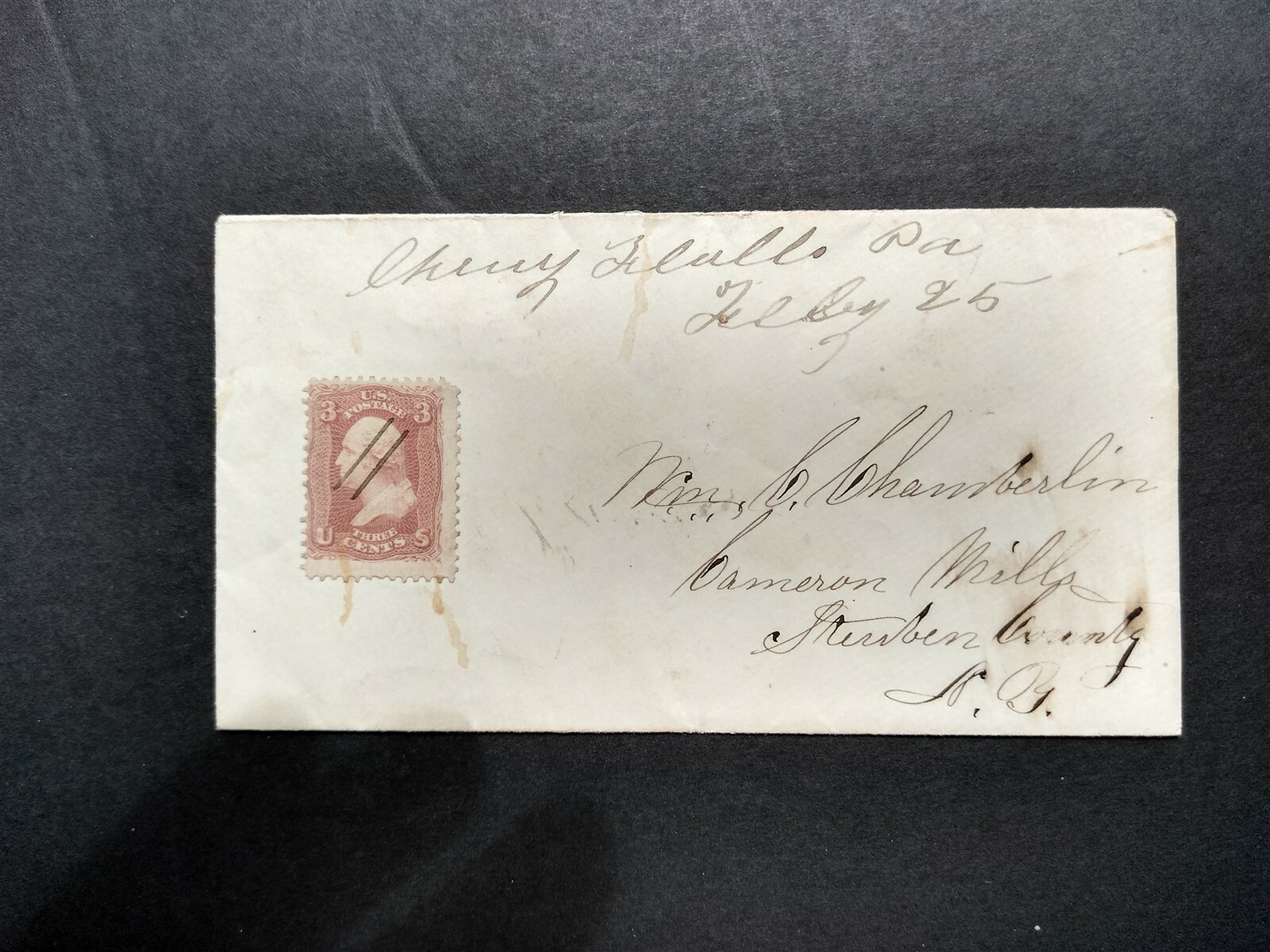 Pennsylvania Cherry Flats 1860s 65 Cover, Ms, FPO Tioga Co eBay