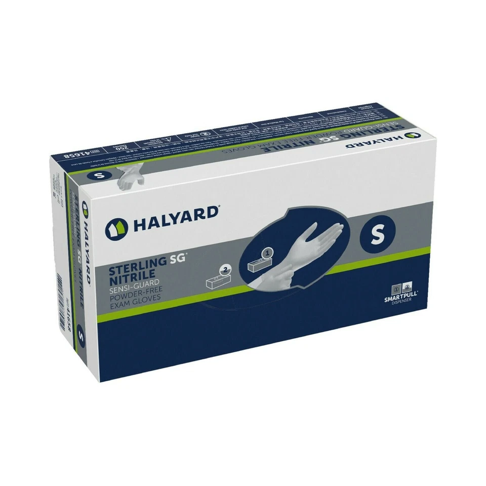 2500 HALYARD NITRILE STERLING SG EXAM GLOVES (1xCASE) (L/M/S powder & latex free - Image 3 of 4