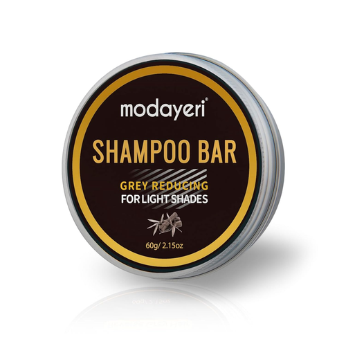 Grey Hair Restoring Shampoo Bar – Bamboo Charcoal, Naturally Darken Gray Hair